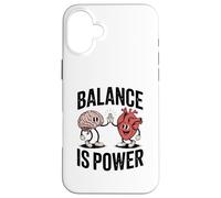 Brain Heart Hi-Five Emotional Intelligence Balance Is Power Carcasa para iPhone 16 Plus