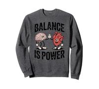 Brain Heart Hi-Five Emotional Intelligence Balance Is Power Sudadera