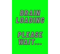 Brain Loading, Please Wait - Funny Study Notebook for Students & Teens | Green Aesthetic Cover: 110-page squared notebook, 6x9 format, matte cover