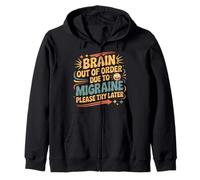 Brain out of Order Due To Migraine Please Try Later |- Sudadera con Capucha