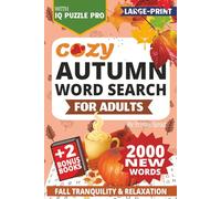 Brain Puzzle & IQ Puzzle Pro - Cozy Autumn Word Search for Adults in Large-Print: Word Puzzles for Fall Tranquility and Relaxation