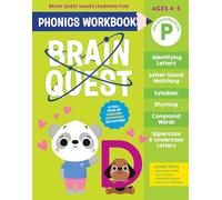 Brain Quest Phonics Workbook: Pre-Kindergarten: Volume 1 (Brain Quest Phonics Workbooks)