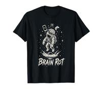 Brain Rot Astronaut Graphic Surrealista Space Gamer Meme Gift Camiseta