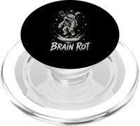 Brain Rot Astronaut Graphic Surrealista Space Gamer Meme Gift PopSockets PopGrip para MagSafe