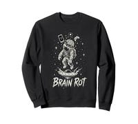 Brain Rot Astronaut Graphic Surrealista Space Gamer Meme Gift Sudadera