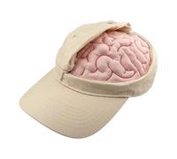 Brain Shape Hat - Funny Hat | Funny Thinking | Costume Accessory Open And Close Brain Design Headwear Photo Prop For Women, Men Outdoor Activities Travel Hiking Camping Festival Birthday.