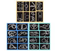 Brain Teaser Challenge - Puzzle mecánico, Fidget Puzzle, Juguete educativo, Juego de resolución de problemas | Desarrollo cognitivo pensamiento crítico de regalo de viaje para niños adultos