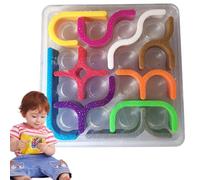 Brain Teaser Puzzles for Kids, Crazy Curve Intellectual Cube Toy for Preschool Development, Fun Puzzle Game for Boys and Girls to Boost Problem-Solving and Creativity