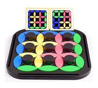 Brain Teaser Puzzles, Rotating Leaves Chess, Parent Child Interactive Puzzle Toys, Logic Thinking Board Game, Educational Family Fun, Birthday Gift, Intellectual Chessboard Set