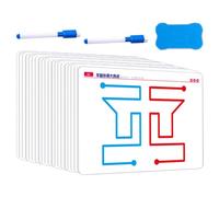 Brain Training Card Set For Kids - 20pcs Brain Training Educational Toy Card, Brain Training Card Game, Hand-Brain Coordination Card Fine Motor Skills, Left & Right Brain Development Card For Parent