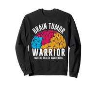 Brain Tumor Warrior Mental Health Awareness Women Men Kids Sudadera