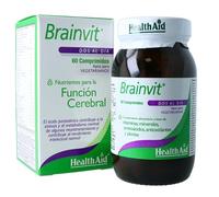 Brain Vit Health Aid 60 comprimidos | Complejo avanzado de vitaminas, minerales, aminoácidos y plantas para la memoria, la concentración y el rendimiento mental