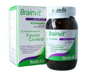 Brain Vit Health Aid 60 comprimidos | Complejo avanzado de vitaminas, minerales, aminoácidos y plantas para la memoria, la concentración y el rendimiento mental