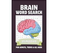 Brain Word Search Puzzle Book: Memory, Focus & Mental Fitness | Easy to Read for Adults, Teens & All Ages | 55 Puzzles with Solutions | Gifts for Puzzle Lovers | 6x9, 110 Pages