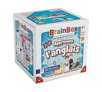 BRAINBOX: Aprendamos inglés - Juego de Memoria para niños a Partir de 8 años - Juego de Mesa para Aprender inglés Divertido, Juego Educativo - 1 Jugador o más - 10 min - Versión Francesa