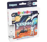 BRAINBOX: L'Espace - Juego de Cartas de Memoria y observación - Juego Familiar rápido para niños a Partir de 8 años - Aprender divertirse - Edición de Bolsillo - 1 Jugador y más - 10 min - Versión