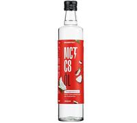 BRAINEFFECT Aceite MCT 100% C8 - Calidad alemana - Aceite C8 puro (sin C10) extracto de coco de primera calidad - 1000 ml - Botella metálica protectora
