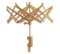 Brainmart Enrollador de Hilo rápido para Paraguas, Soporte rápido de Hilo operado a Mano, Paraguas para Tejer, enrollador de Hilo Swift de Madera de 24 Pulgadas