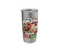 Brainrot Calling Funny Viral Meme Humor Design Entrante Vaso térmico de acero inoxidable de doble pared