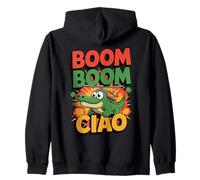 Brainrot Italiano, Boom Boom Ciao, Bombardiro Crocodilo Meme Sudadera con Capucha