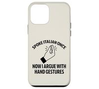 Brainrot italiano habló una vez ahora gestos con la mano divertido Carcasa para iPhone 12 mini