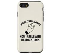 Brainrot italiano habló una vez ahora gestos con la mano divertido Carcasa para iPhone SE (2020) / 7 / 8