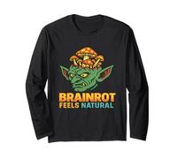 Brainrot se Siente Natural Arte goblincore Manga Larga