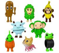 Brainrrot Mini Figuras Set, Figurines de Dibujos Animados Action Figure Cake Decoration Modelos De Animación Tarta Figurita Deco para Niños Decoración de Fiesta de Cumpleaños Regalo de Cumpleaños