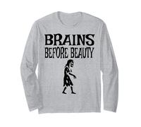 Brains Before Beauty Costume Halloween Zombie Manga Larga