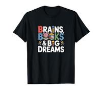 Brains Books and Big Dreams refrescan a los niños de Regreso a la Escuela Camiseta