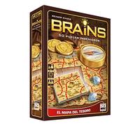 Brains, Mapa del Tesoro - Juego de Lógica con 50 Puzzles, 1 Jugador a Partir de 8 Años