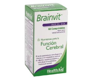 Brainvit 60 comprimidos HealthAid - Vitaminas para memoria y concentración