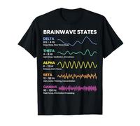 Brainwave States Patrones de frecuencia Actividad Mental Ciencia Camiseta