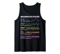 Brainwave States Patrones de frecuencia Actividad Mental Ciencia Camiseta sin Mangas