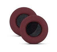 Brainwavz Almohadillas Redondas de Espuma viscoelástica, adecuadas para Muchos Auriculares Grandes, SteelSeries, HD668B, ATH, AKG K553, HifiMan, ATH, Philips, Fostex, Sony y más (Rojo Perforado)