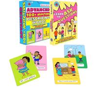Brainy Bug Resources Adjetivos Megadeck (104 tarjetas) y aprender a hacer preguntas (30 tarjetas) | Estudiantes avanzados | Describir palabras y habilidades de conversación | Niños con necesidades