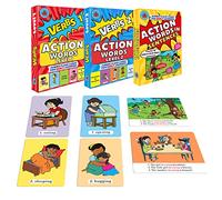 Brainy Bug Resources Tarjetas didácticas y recursos educativos para adultos para enseñar idiomas (palabras de acción temprana y palabras de acción en oraciones)
