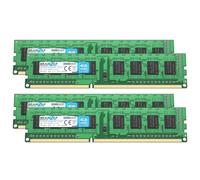 BRAINZAP 16GB (4x4GB) DDR3 1600MHz PC3L-12800U-11-13-A1 DIMM CL11 1Rx8 1.35V Unbuffered Non-ECC Memoria RAM para PC de sobremesa