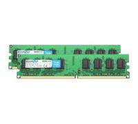 BRAINZAP 4GB (2x2GB) DDR2 667MHz PC2-5300U-555 DIMM CL5 2Rx8 1.8V Unbuffered Non-ECC Memoria RAM para PC de sobremesa Módulo de Memoria Memory