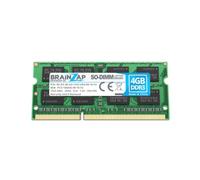BRAINZAP 4GB DDR3 1333MHz PC3-10600S-09-10-F2 SO-DIMM CL9 2Rx8 1.5V Unbuffered Non-ECC Memoria RAM para portátil Laptop Módulo de Memoria Memory