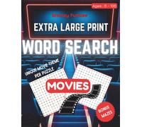 Brainzy Puzzles - Extra Large Print Movies Word Search: Themed Word Search Puzzle For Adults Seniors And Teens, With Easy To Read Large Print, About ... And Bedtime (Brainzy Puzzles - Wordsearches)