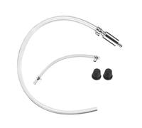 Brake Bleeder Hose, Clutch Fluid Bleeder Tube, Pvc Transparent Pipe, Metal Connector Tip, for Car Motorcycle Maintenance, Size as Shown, Clear, 1 Piece, 30g