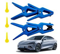 Brake Clamp, Line Stopper, Leak Proof Fluid Blocker Kit with 4 Secure Grip Clamps for Hose and Tube Isolation, Automotive System Repair Fleet Technicians Mobile Mechanics Garage