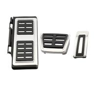Brake Clutch Pedal Pedales Acero Inoxidable Para Coche Reposapiés Freno Combustible Cubierta Para Pedal Pie Accesorios Para Seat Leon 5F 2012-2021 2020 2019 LHD Brake Pedals(3Pcs AT With Rest)