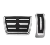 Brake Clutch Pedal Pedales Acero Inoxidable Para Coche Sedan Avant Spor Reposapiés Freno Combustible Automático Cubierta Para A4 B9 Para A5 F5 2016-2019 Brake Pedals(AT without Rest)
