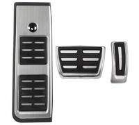 Brake Clutch Pedal Pedales Acero Inoxidable Para Coche Sedan Avant Spor Reposapiés Freno Combustible Automático Cubierta Para A4 B9 Para A5 F5 2016-2019 Brake Pedals(AT with Rest)
