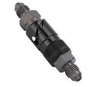 Brake Line Quick Release Aluminum Adapter for Oil Fuel & Brake Fluid, Universal Push - Twist Coupling for Cars and Motorcycles, Corrosion - Resistant with Nitrile Seal (Negra)