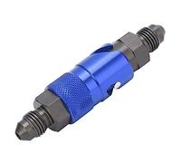 Brake Line Quick Release Aluminum Adapter for Oil Fuel & Brake Fluid, Universal Push - Twist Coupling for Cars and Motorcycles, Corrosion - Resistant with Nitrile Seal (Azul)