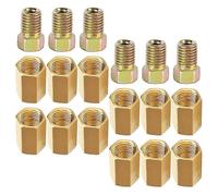 Brake Line Replacement Kit Versatile Thread And Tube Size Rectangular Shape Automotive Maintenance 18Pcs