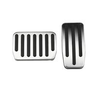 Brake Pedals Reemplazo Almohadilla Pedal Acero Inoxidable Para Automóvil Cubiertas Pedales Accesorios Antideslizantes Acelerador Y Freno Para Tesla Para Modelo Pedal Pads(AT)